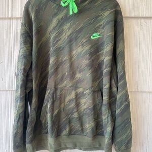 Nike Green Camouflage Sweatshirt